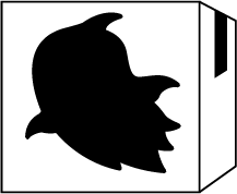 sticker phantom ghost icon shipping box