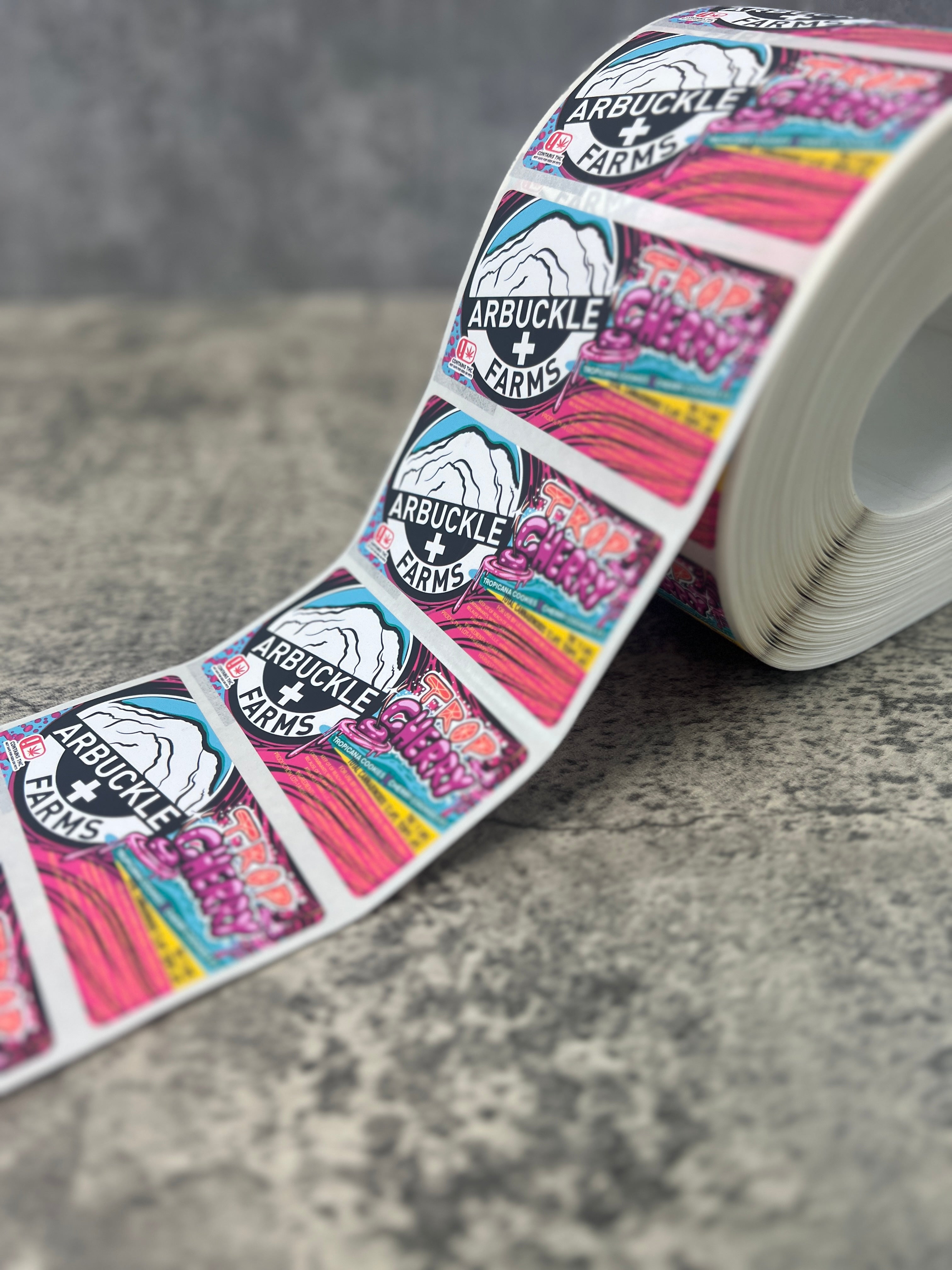 custom roll labels for cannabis grow